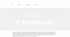 Desktop Screenshot of of-werbeagentur.de