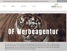 Tablet Screenshot of of-werbeagentur.de